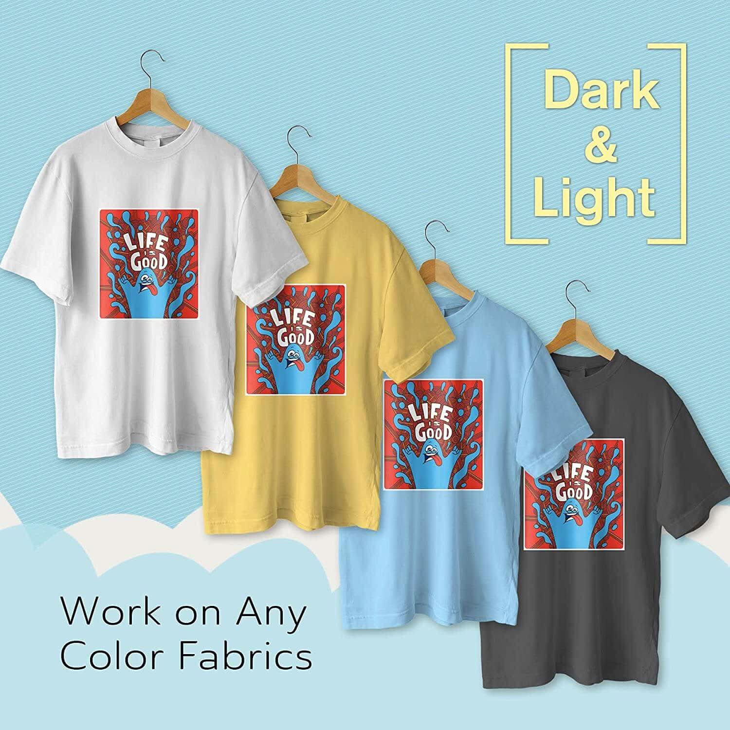 A-SUB 8.5''x11'' Dark Fabric Transfer Paper 20 Sheets - Image 5